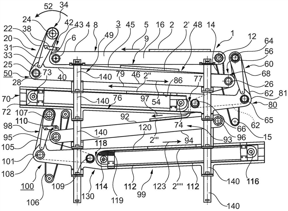 Conveyors for folding machines for folding fabrics