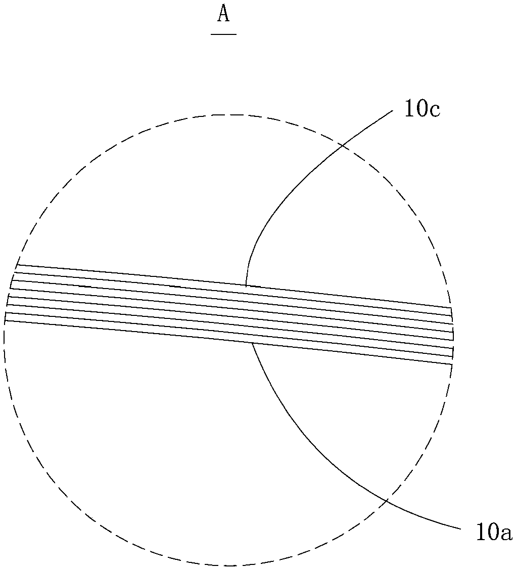 Web, die used for producing web, web production method and blade
