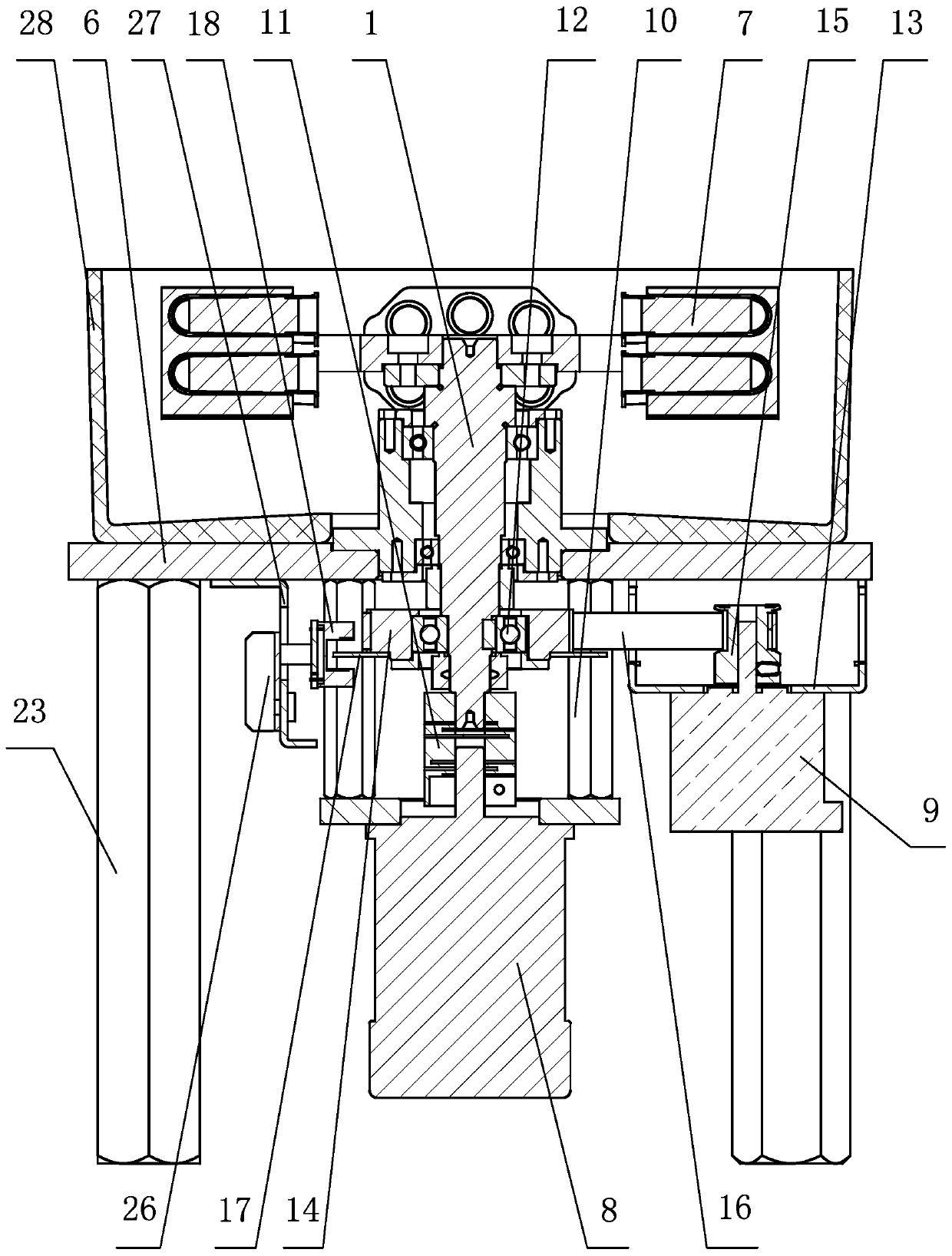 Centrifugal mechanism with location orientation function