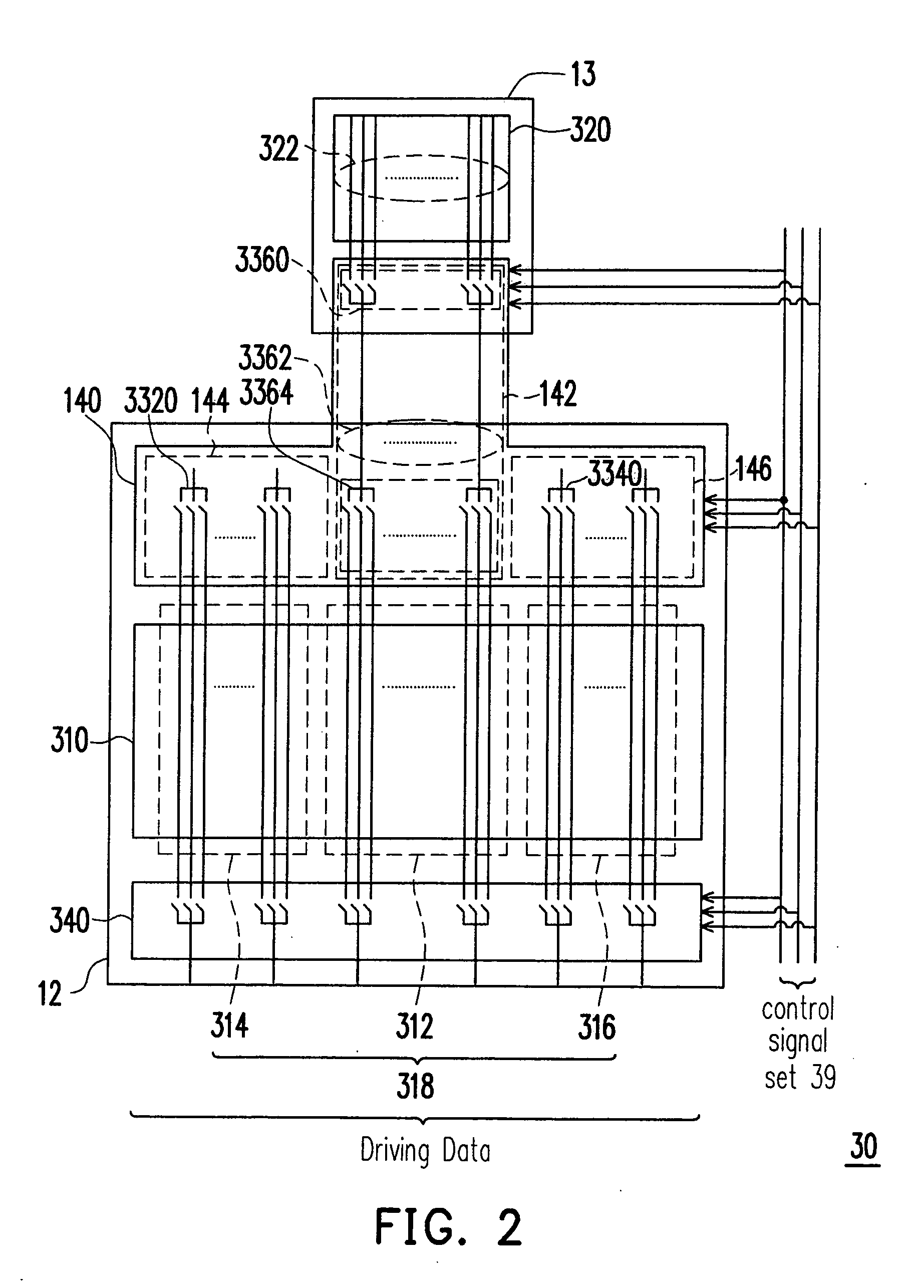 Driving circuit and multi-display apparatus and electronic device using the same