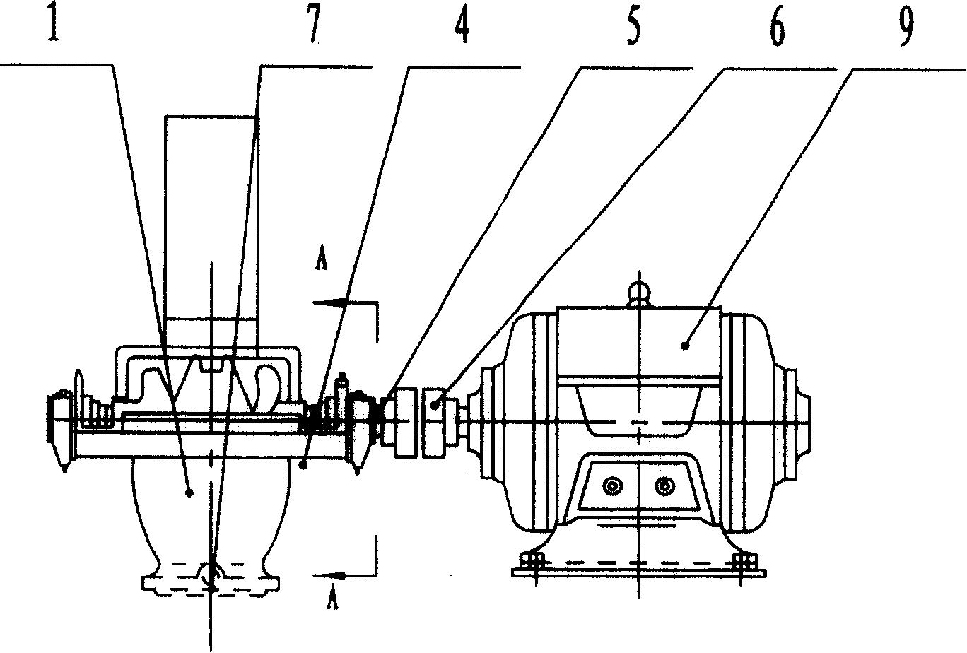 Central-mounted single-stage and multi-stage double-suction turbine synchronous suction and discharge pump