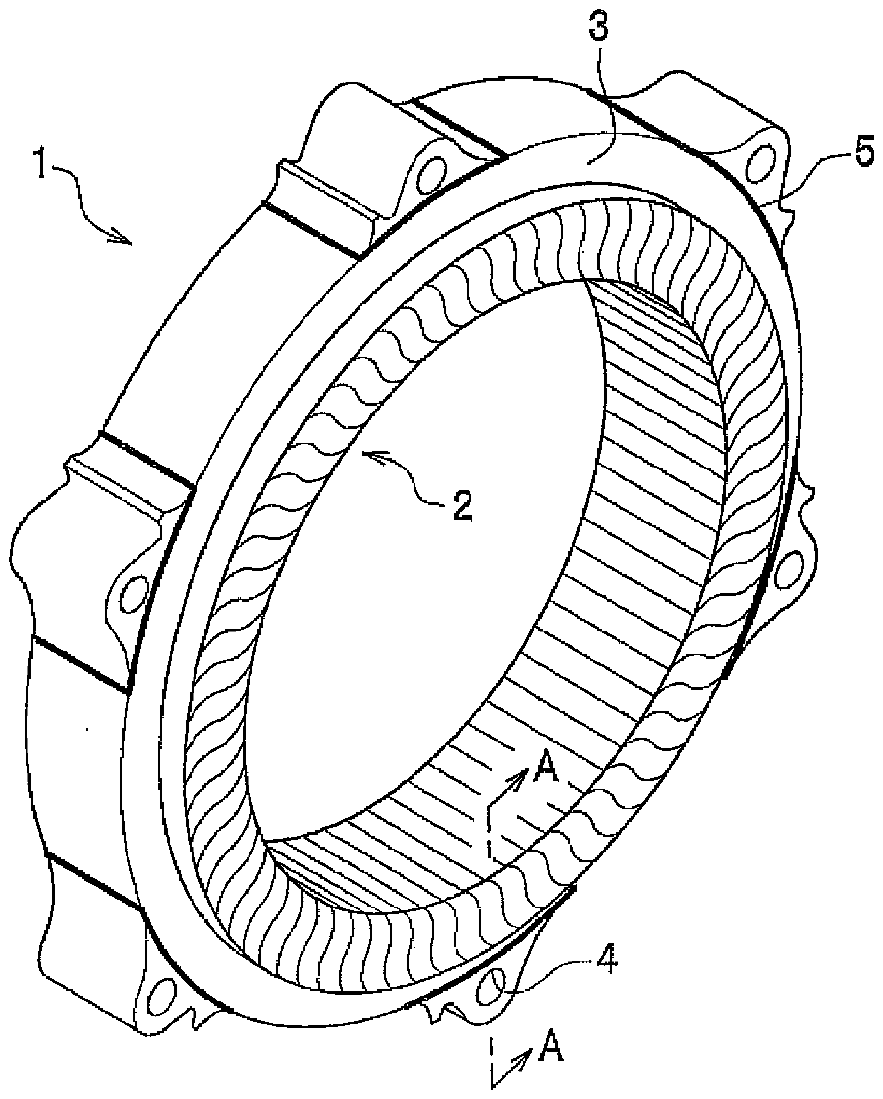 Stator and rotary motor comprising same
