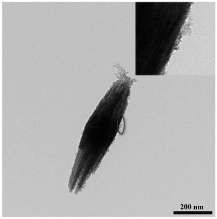 Gadolinium chelated tungsten oxide fusiform nano composite material as well as preparation method and application thereof