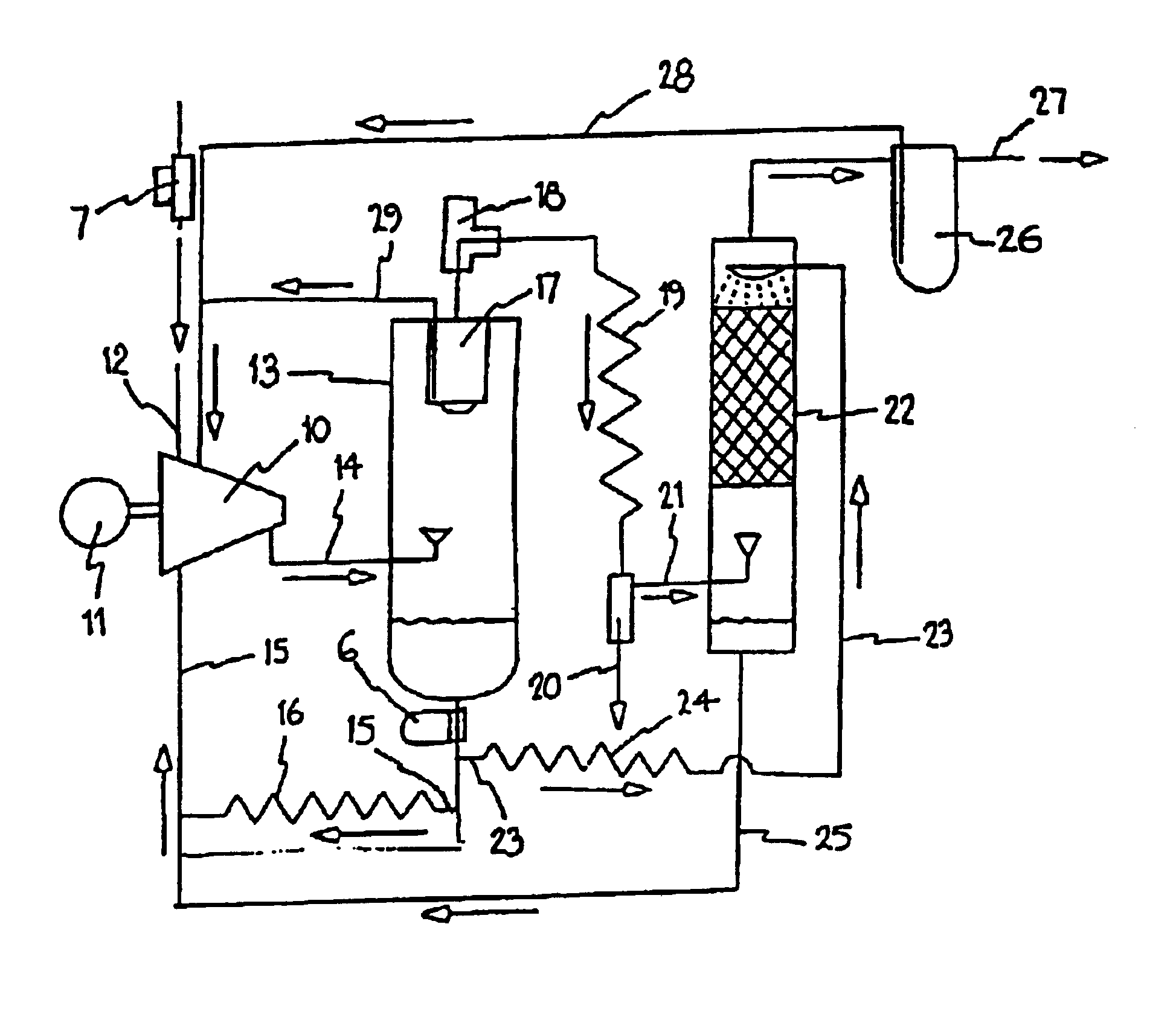 Integrated compressor drier apparatus