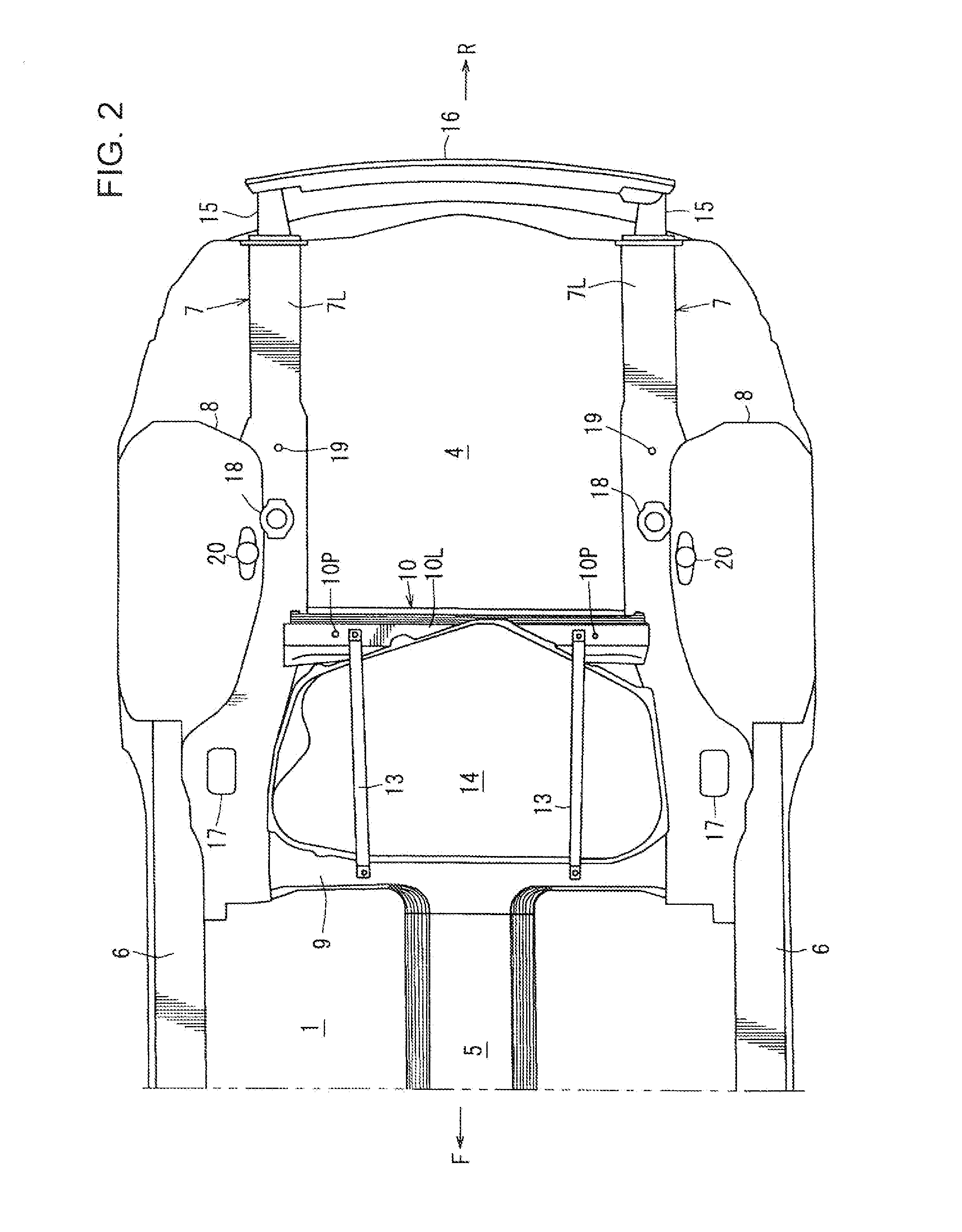 Automotive rear vehicle body structure
