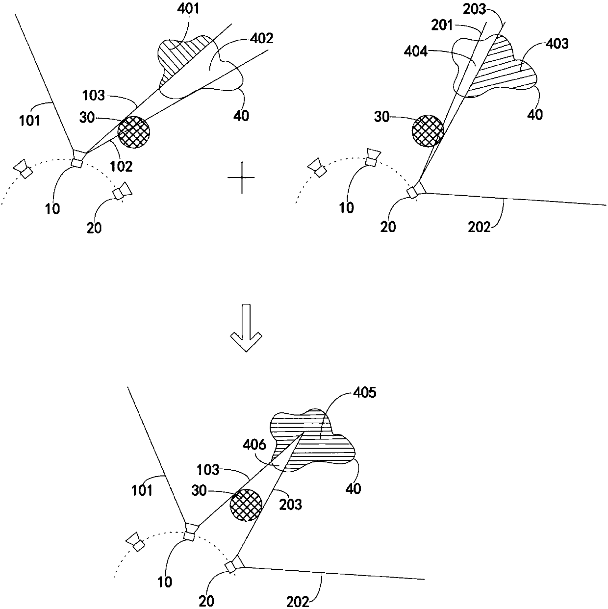 An obstacle perspective method and an obstacle perspective device