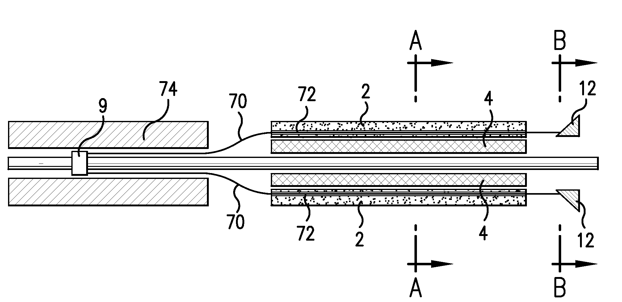 Self-expandable stent with a constrictive coating and method of use