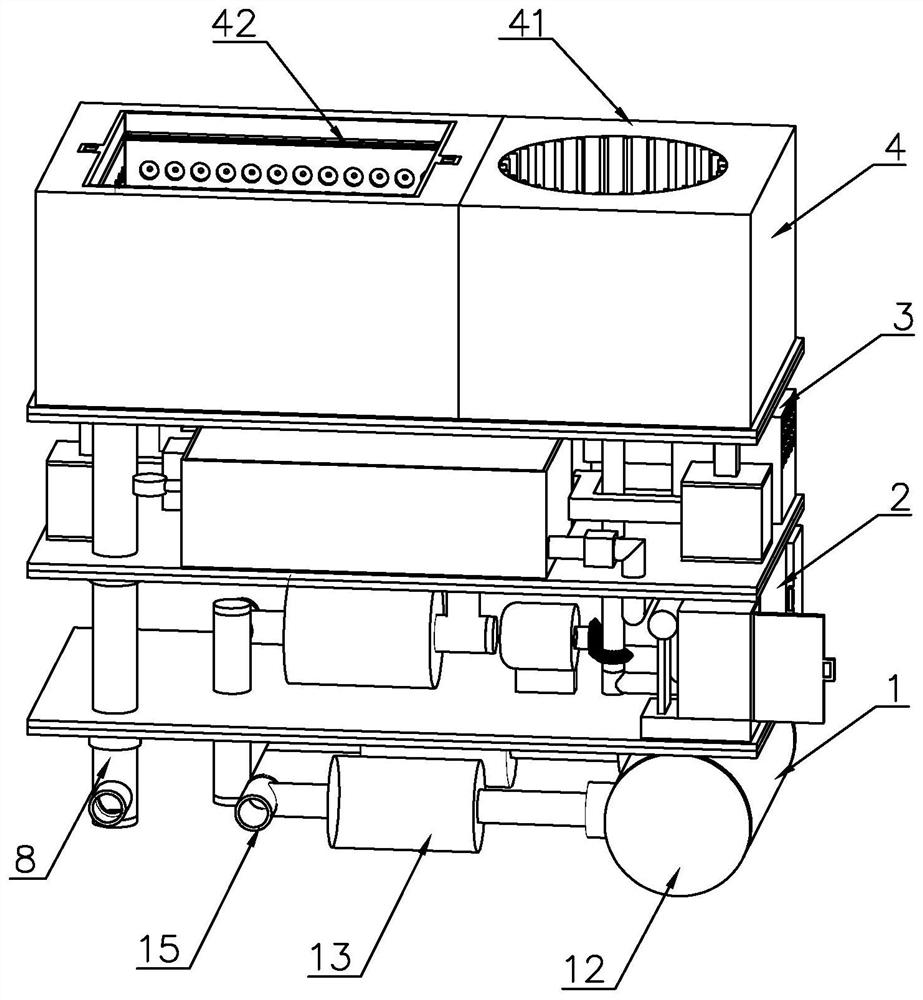 Integrated ultrasonic cleaning device for surgical operating instrument cleaning