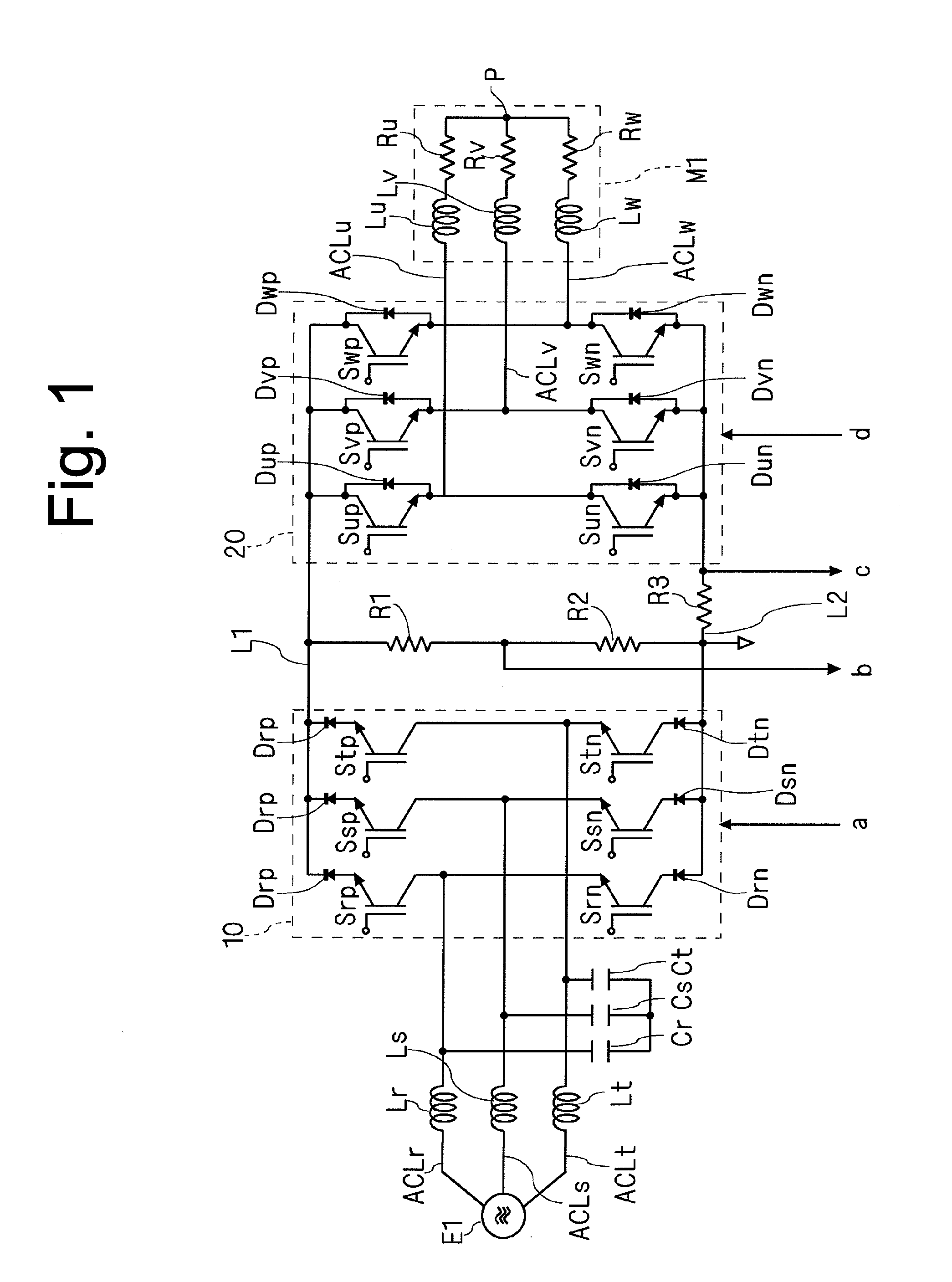 State quantity detection  method in power converting apparatus and power converting apparatus