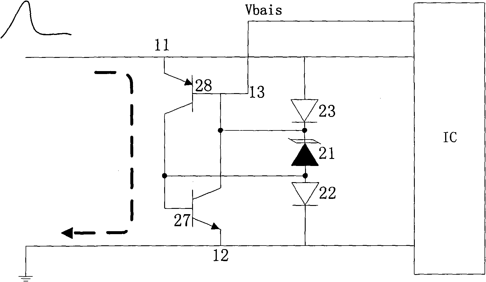 Programmable TVS apparatus with low capacitance and low voltage