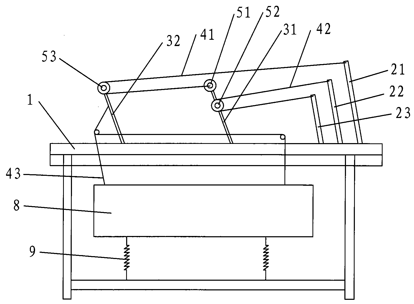 Dobby shedding device suitable for ripple-shedding loom