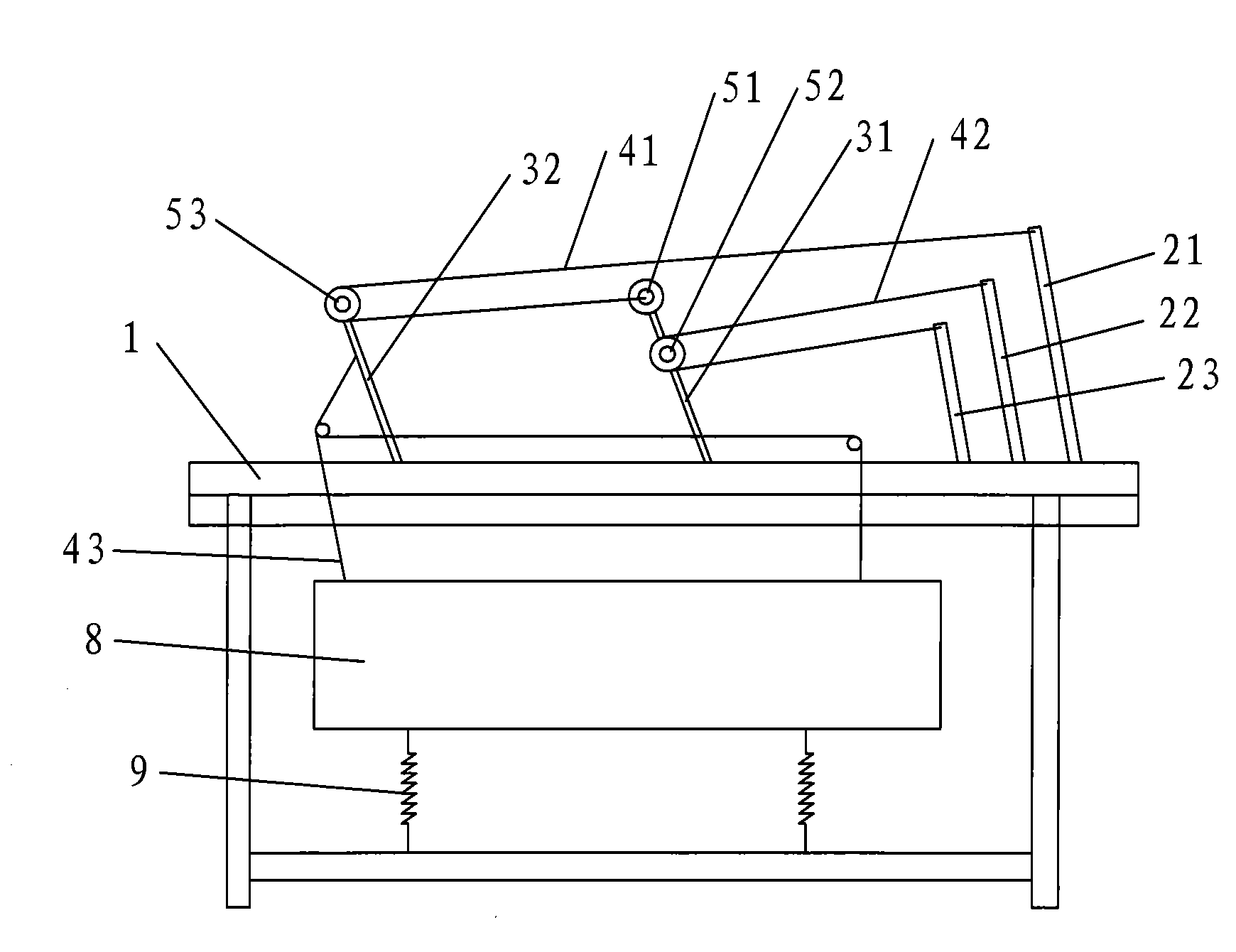 Dobby shedding device suitable for ripple-shedding loom