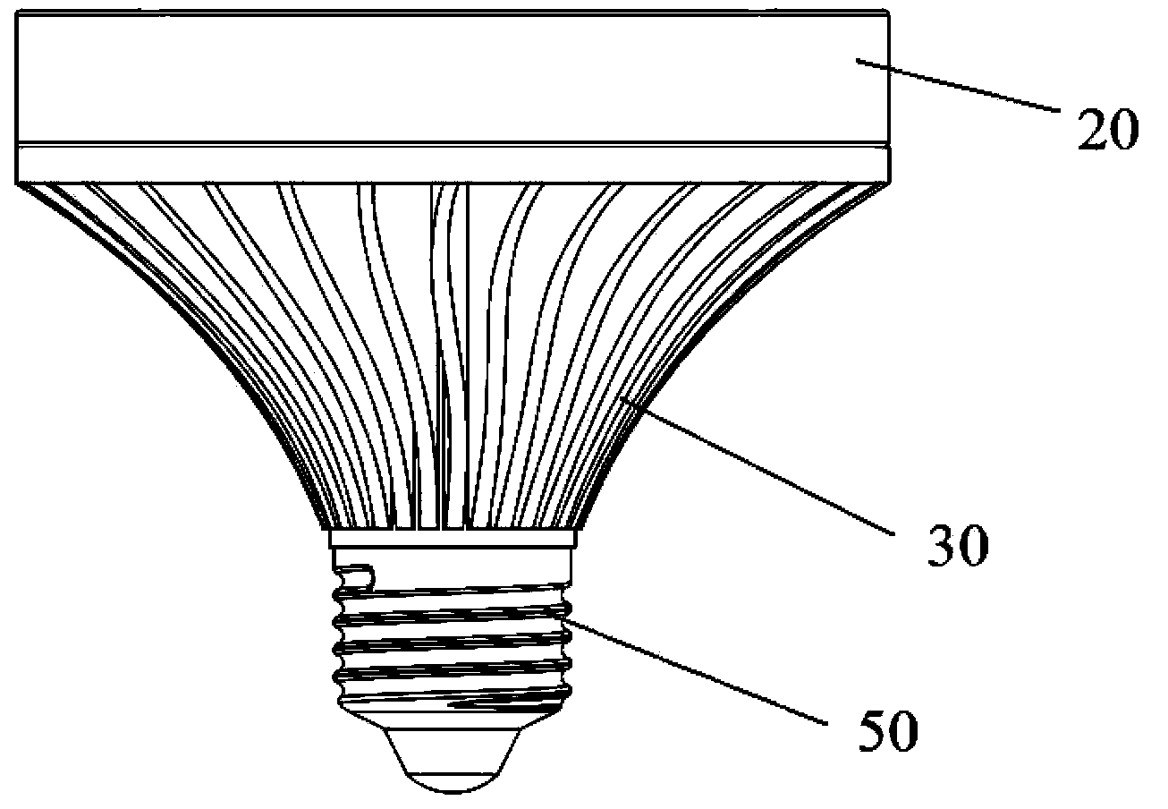 LED light-emitting module adaptor and LED lamp