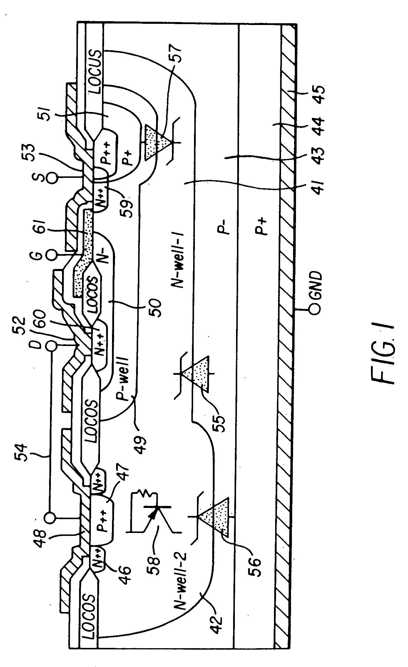 Semiconductor device having a lateral MOSFET and combined IC using the same