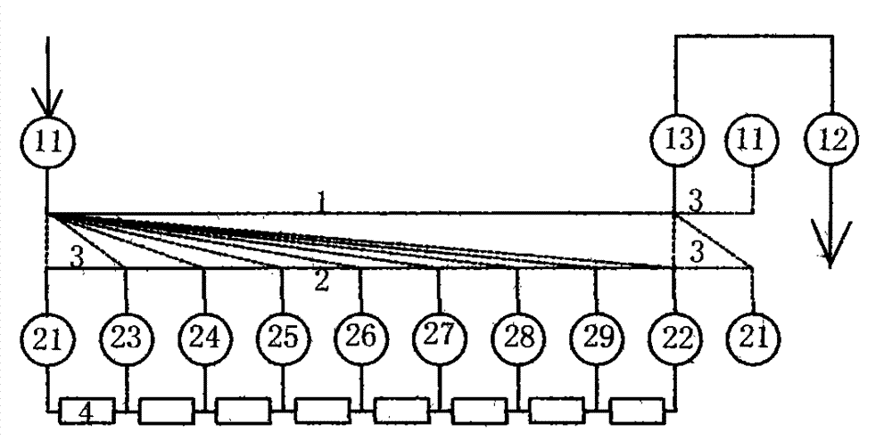 Switching position prompting method for multi-filtering-liner backwashing switcher of water purifier