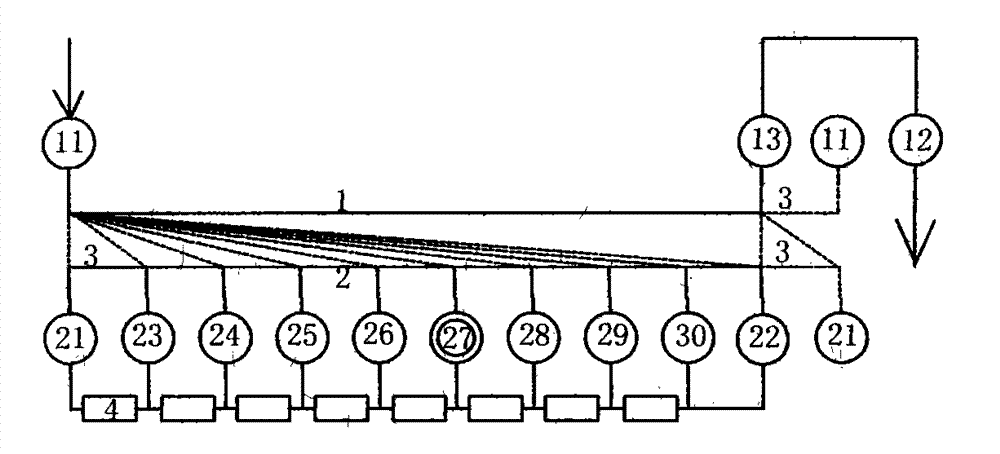 Switching position prompting method for multi-filtering-liner backwashing switcher of water purifier