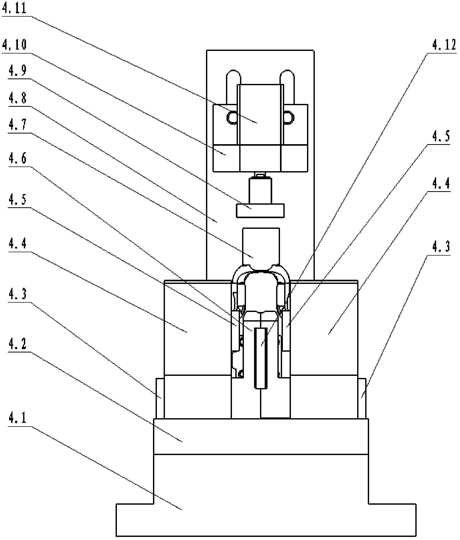 Automobile steering system cardan joint assembling device