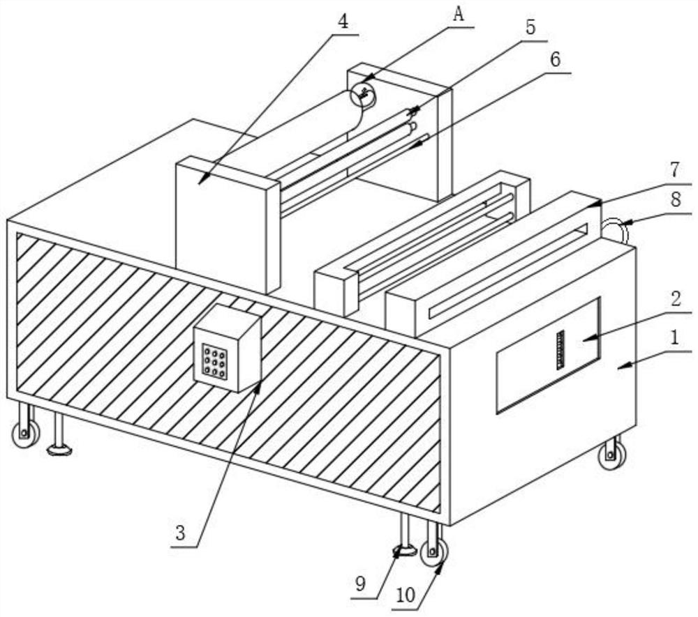 Cloth spreading machine for garment production