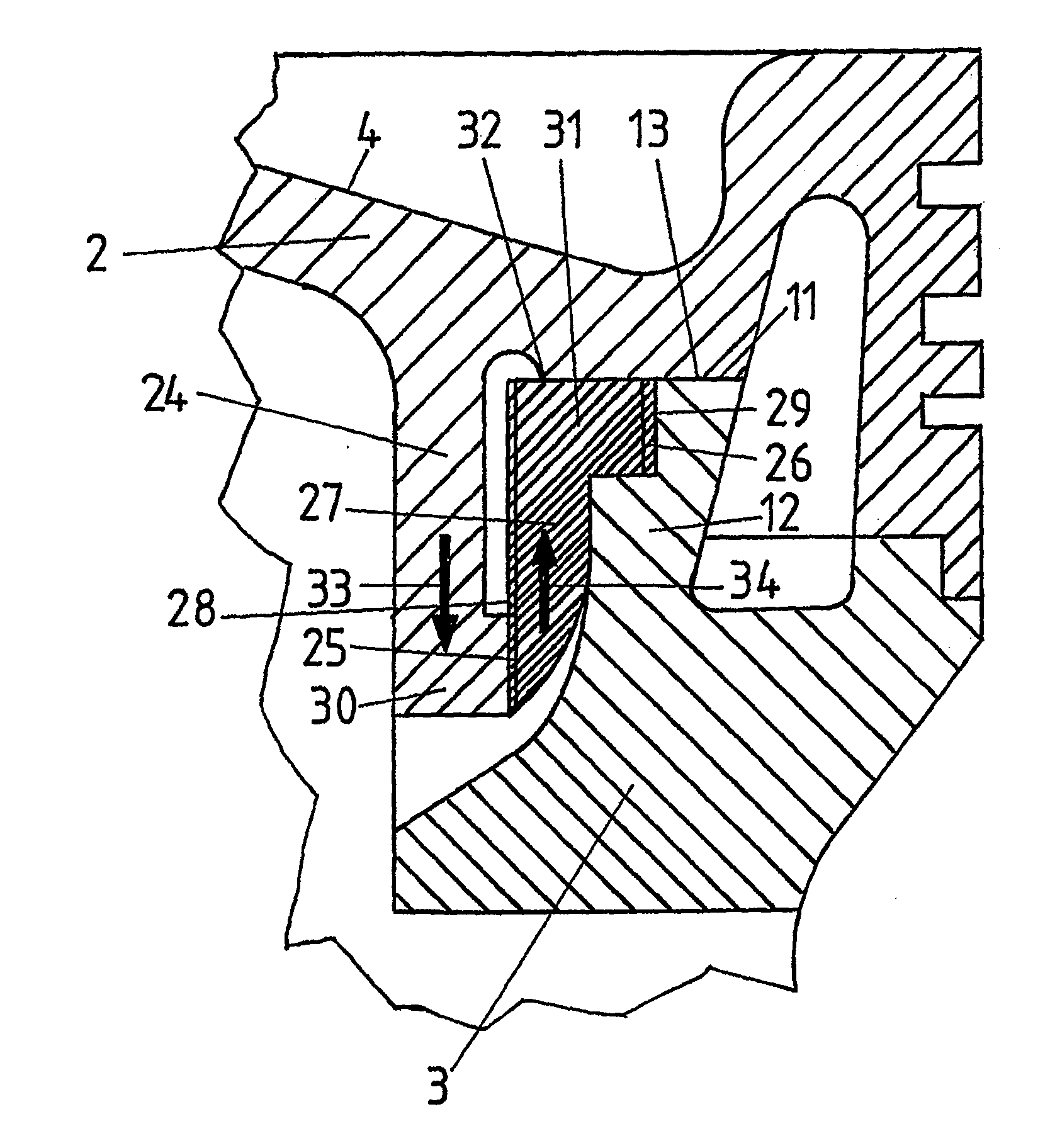 Split piston for an internal combustion engine