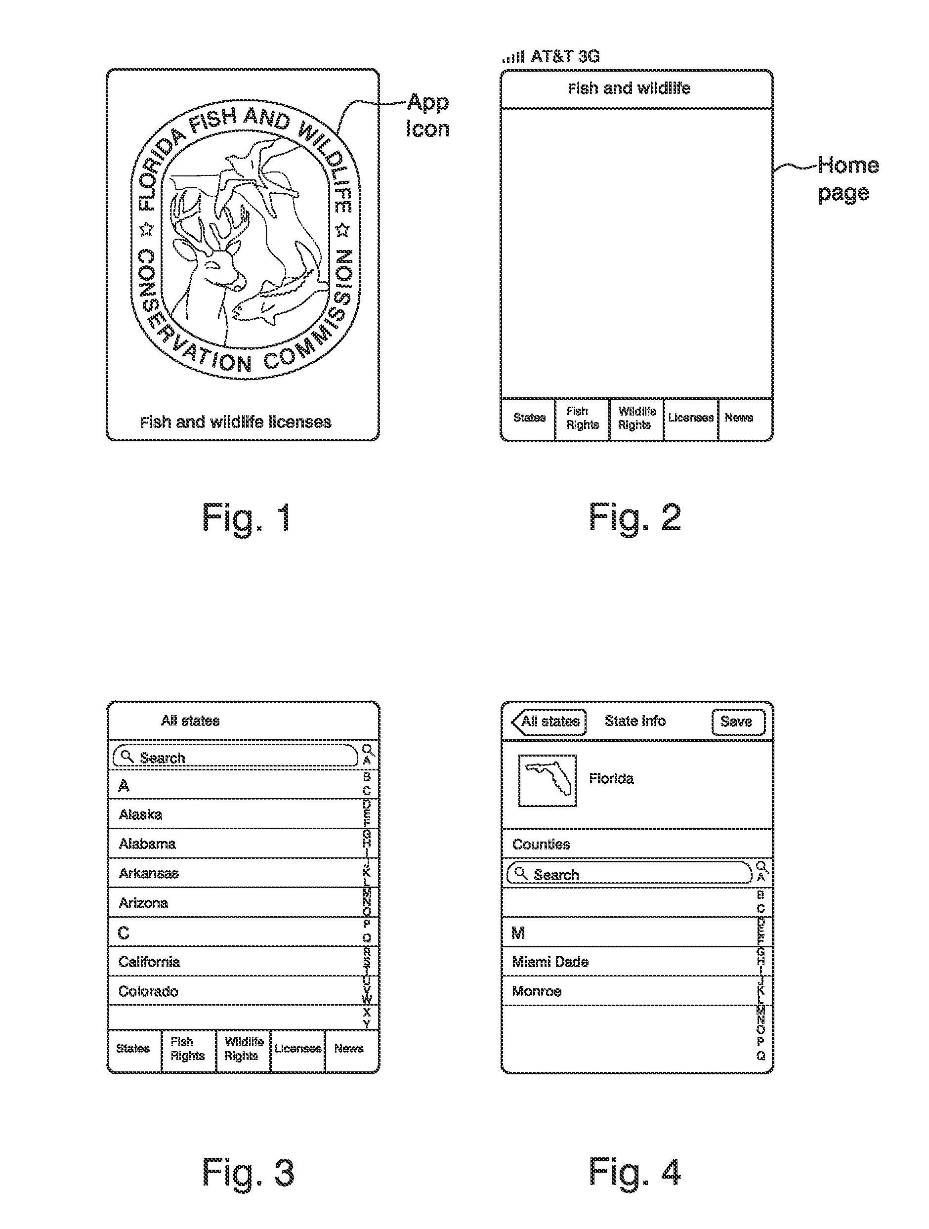 Smartphone-implemented method of obtaining a fishing or hunting license