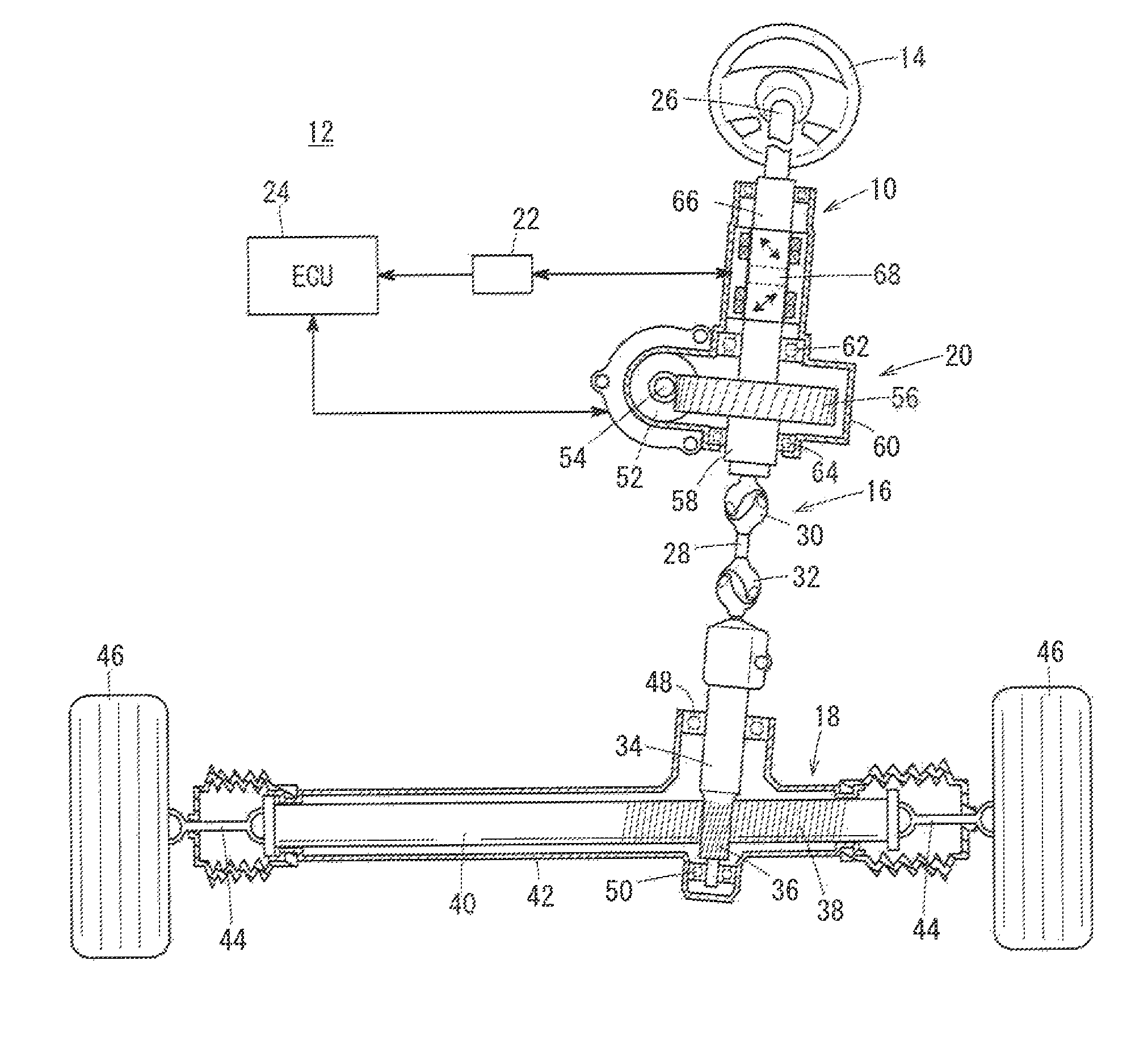 Magnetostrictive torque sensor and electric power steering apparatus