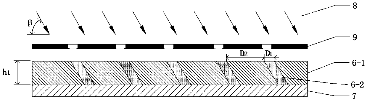 Bionic inchworm structure based on liquid crystal elastic polymer and manufacturing process thereof