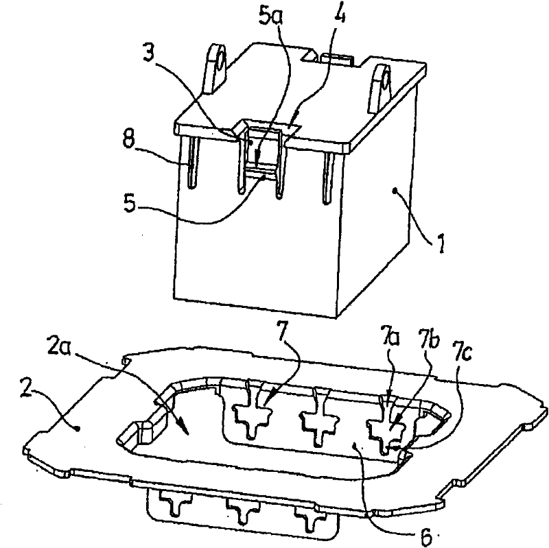 Device for fixing electrical mechanism on frame base