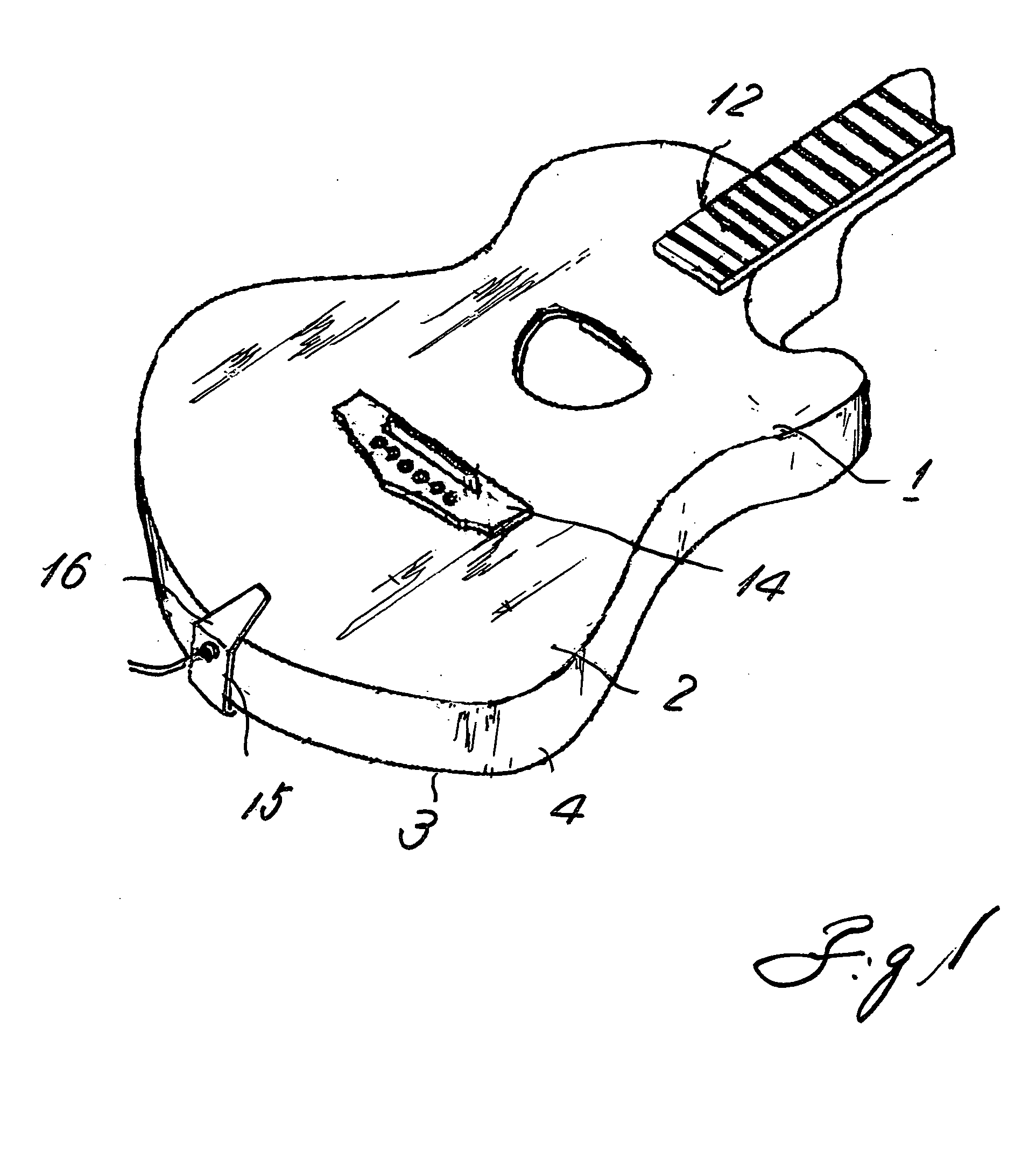 Method of processing sounds from stringed instrument and pickup device for the same