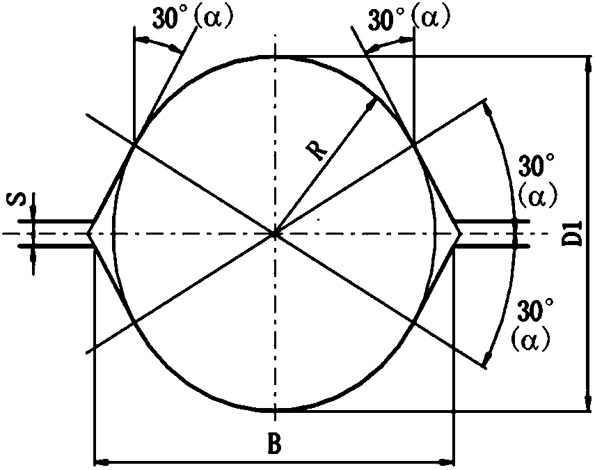 Rolling control method based on ribbed bar rolling hole-type base circle radius