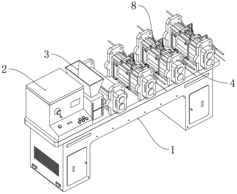 Film rolling forming machine for small-particle-size yttrium oxide substrate and preparation process of film rolling forming machine