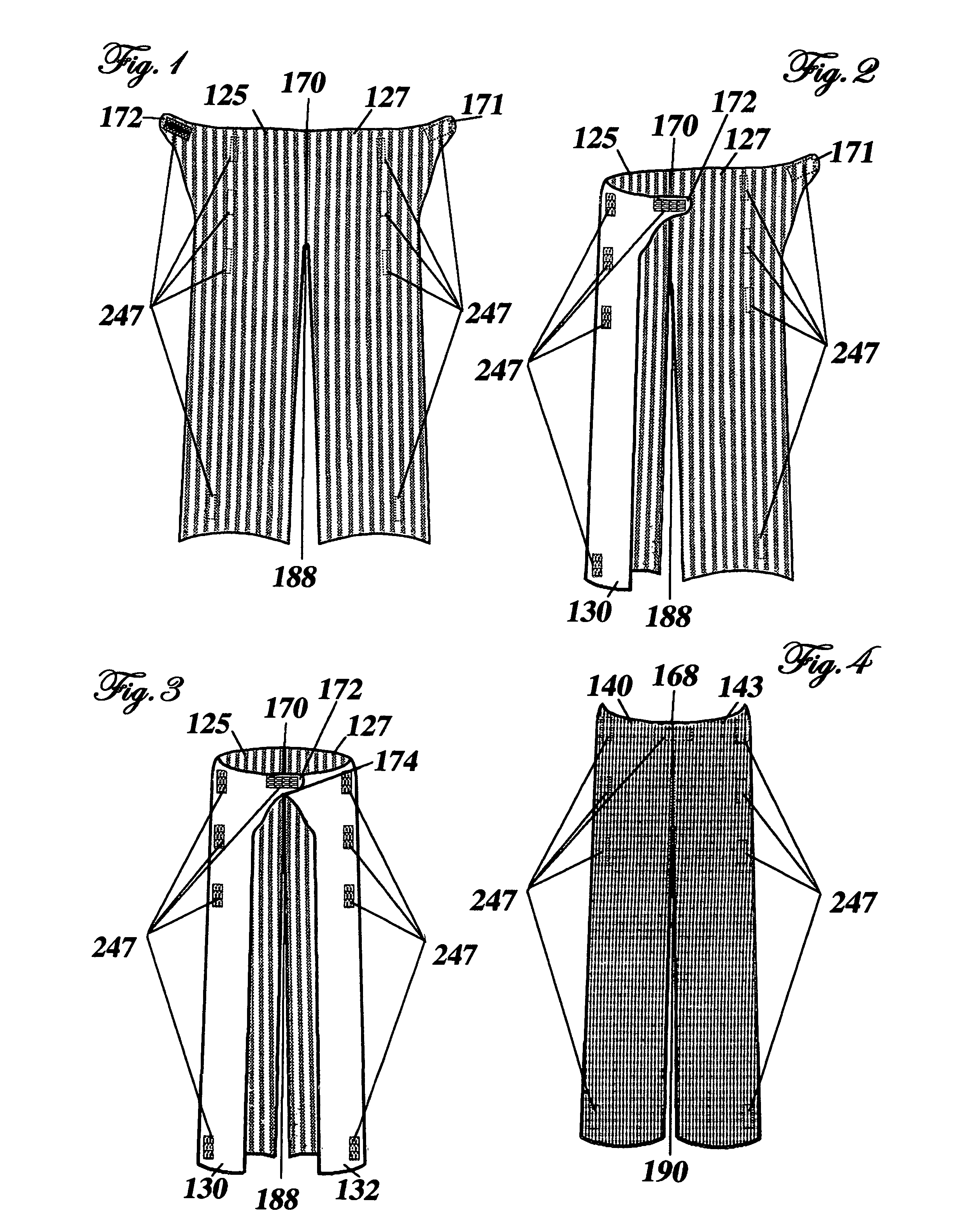 Garments with nontraditional access for impaired individuals