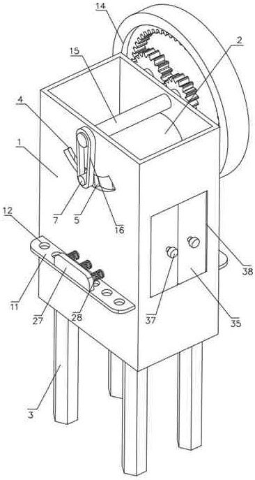 Crushing device for textile raw material production and processing