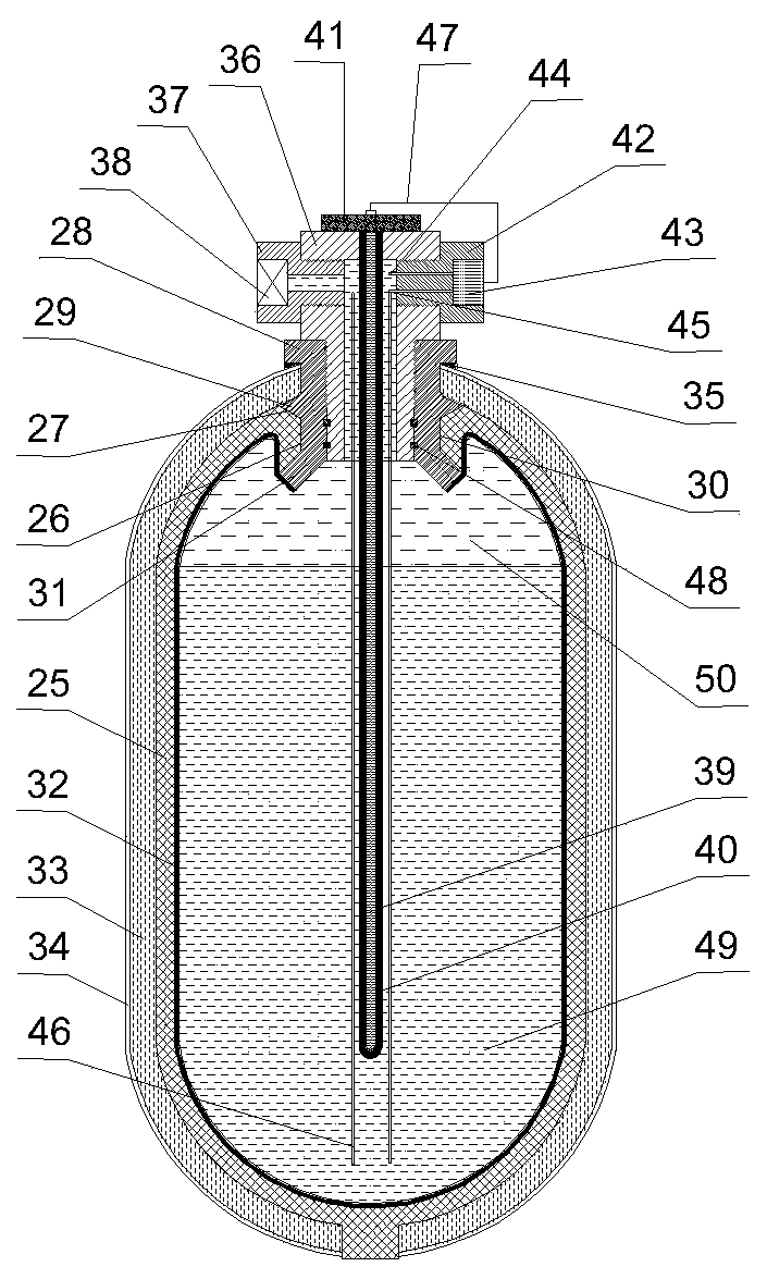 Gas storage bottle with electric temperature control system and preparation method of gas storage bottle