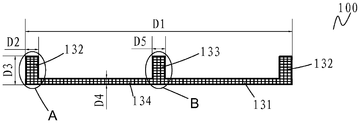 Composite hollow grid-like structural plate and manufacturing method