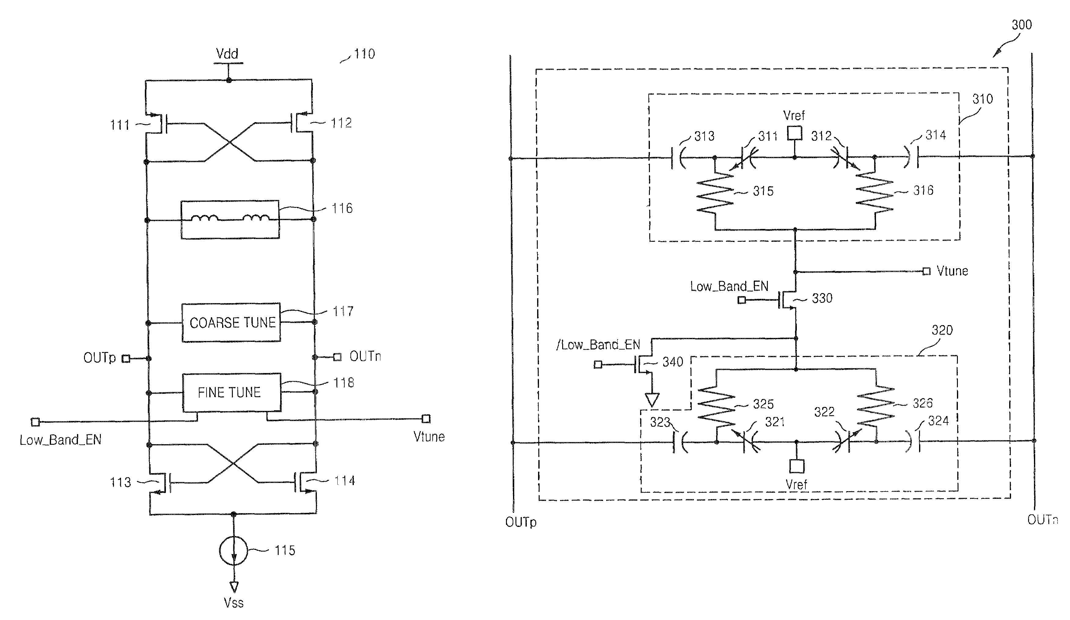 Voltage-controlled oscillator for multi-band and RF communication apparatus having the same