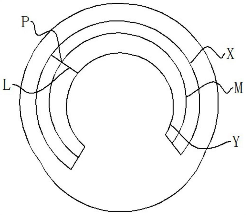 Automatic marking method and device for mandibular neural tube and electronic equipment