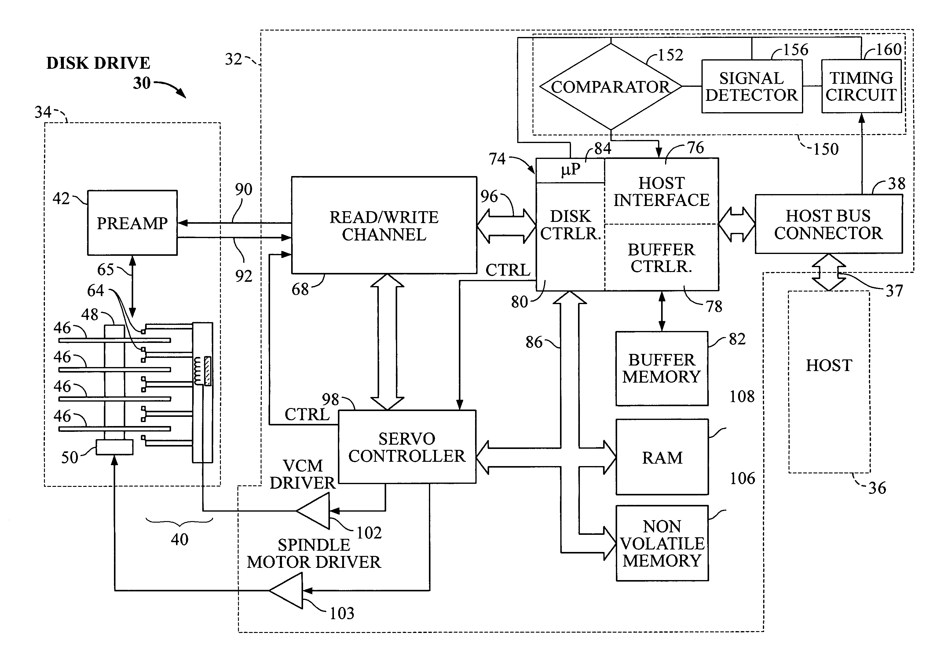 Serial interface amplitude selection for a disk drive in an unknown interconnect environment