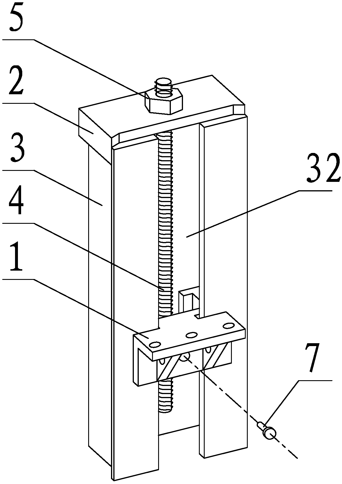 Fabricated type cantilever supporting frame and assembly process thereof