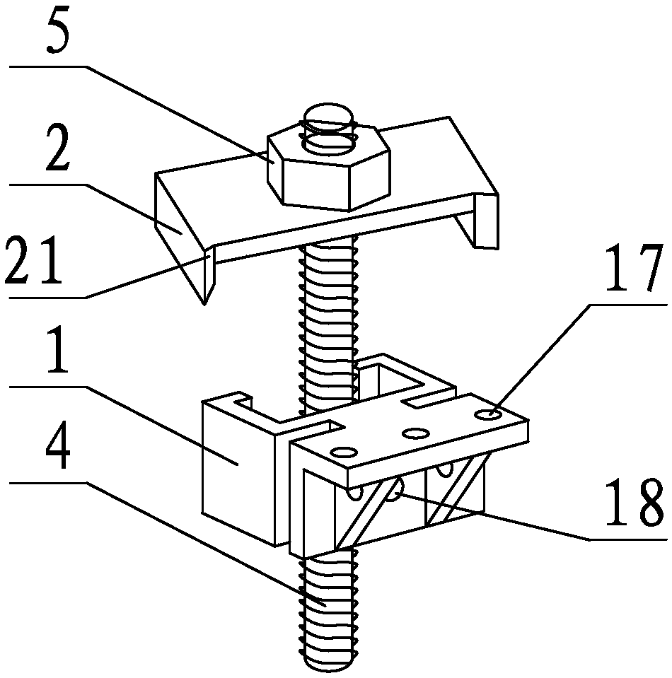 Fabricated type cantilever supporting frame and assembly process thereof