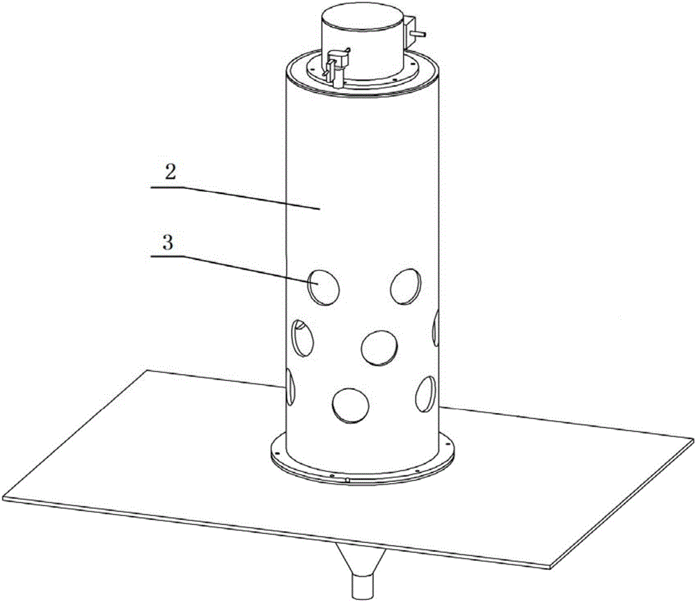 Powder aerosol moving type oro-nasal inhalation and contamination device