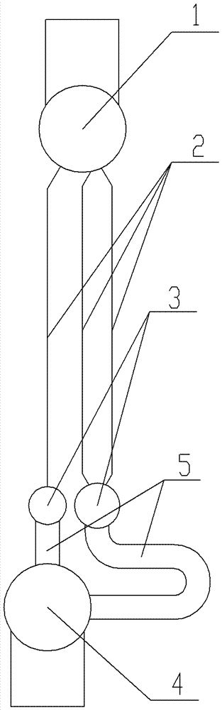 Tube panel arrangement structure for waste heat boiler reheater