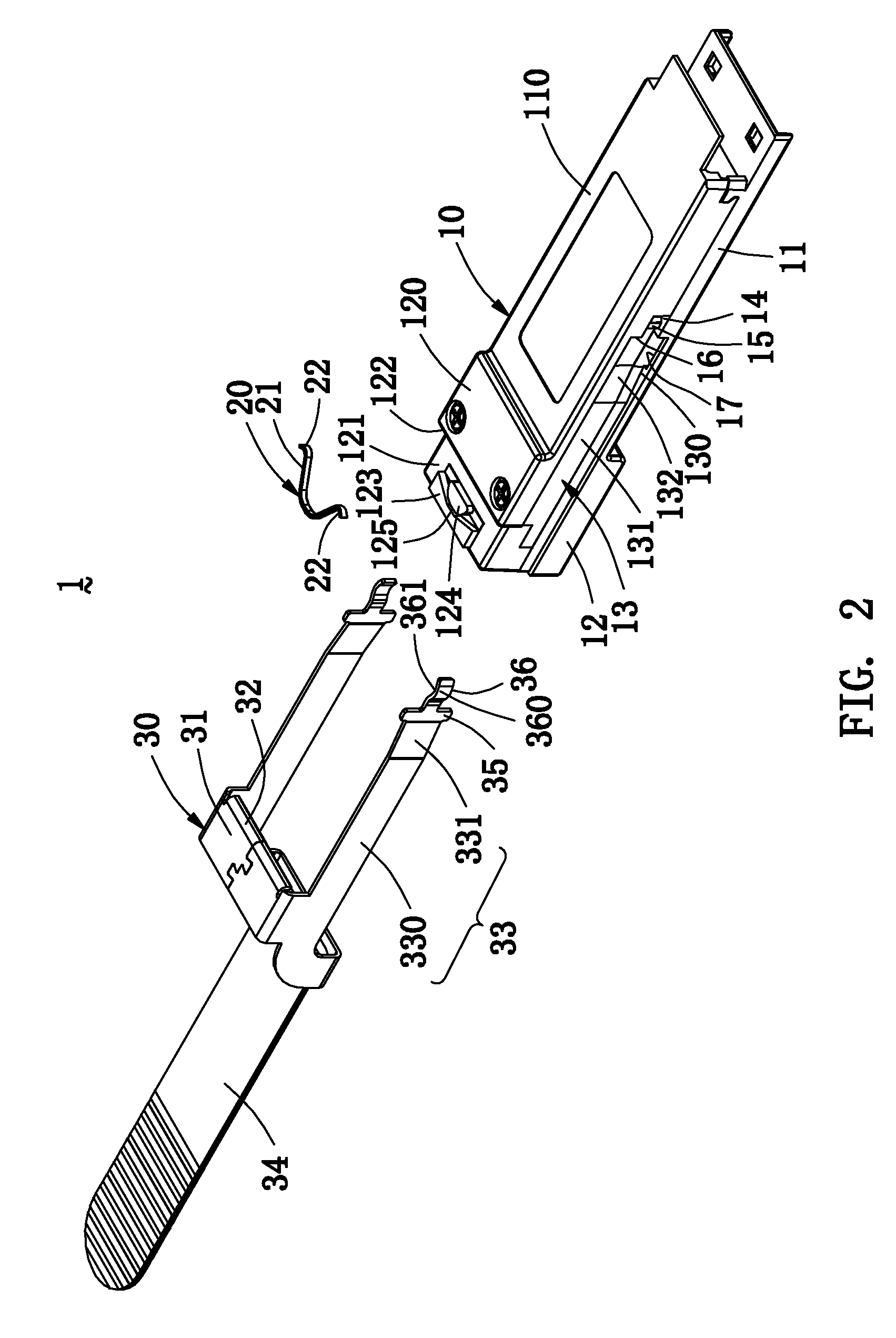 Connector with a locking and unlocking mechanism