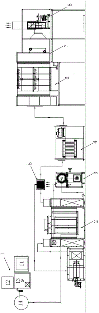 Low-temperature evaporation treatment method and treatment apparatus for industrial effluent
