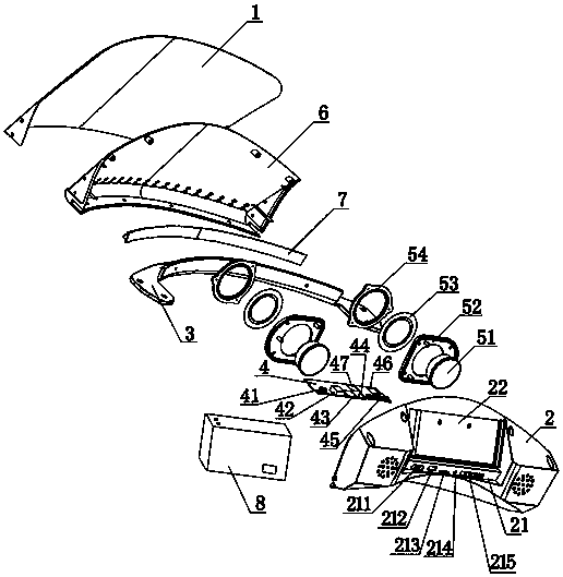 A kind of intelligent device and implementation method of multimedia vehicle head