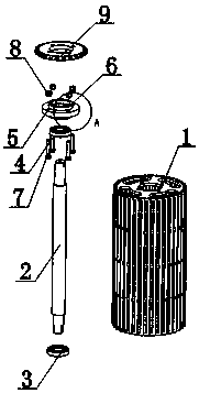 Polyvinyl chloride paste rotating stirring device for agitation tank