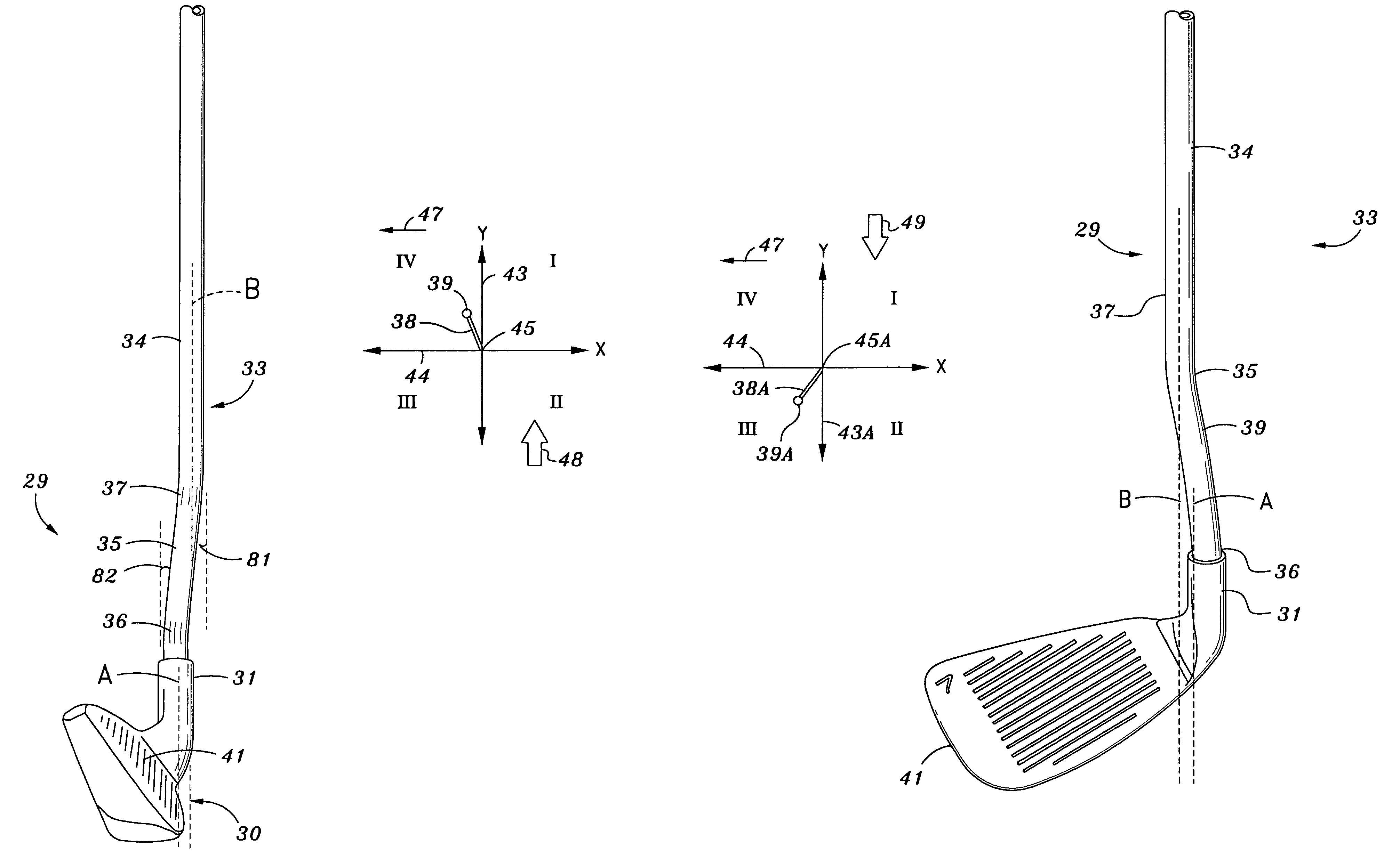 Offset golf club set and method for fabrication