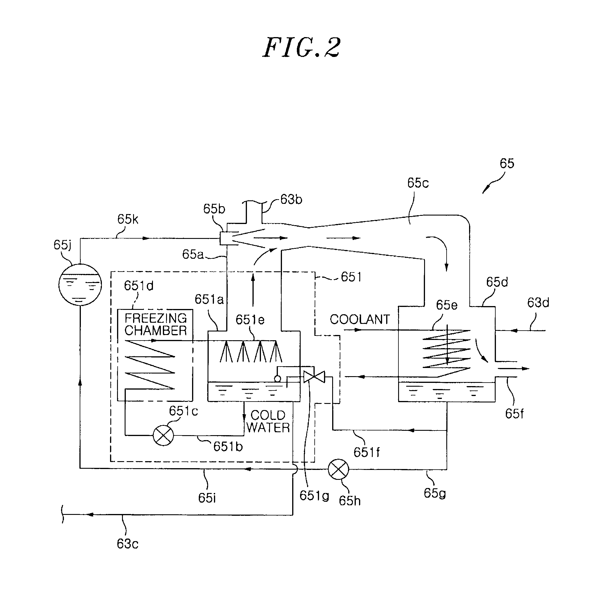 Cooling unit, processing chamber, part in the processing chamber, and cooling method