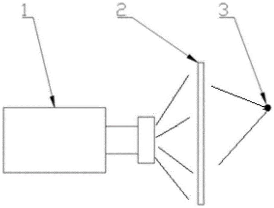 Three dimensional information vision measurement method based on refraction image deviation
