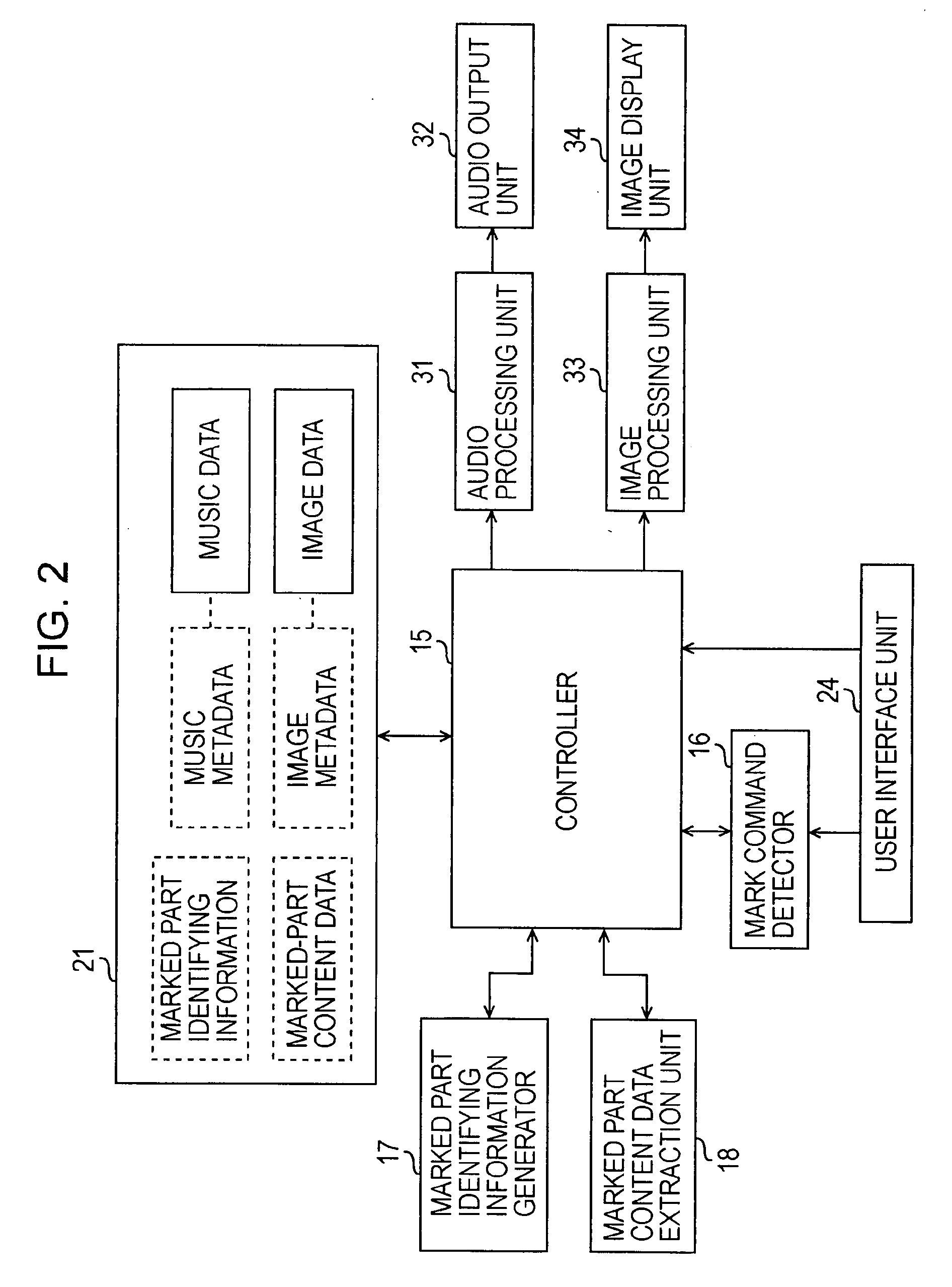 Content marking method, content playback apparatus, content playback method, and storage medium