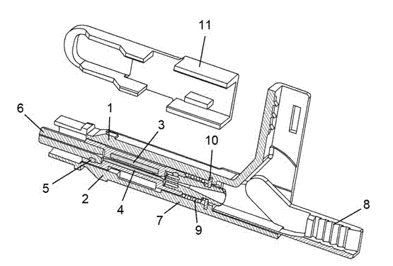 Inclination-angle-line-type fiber splicer capable of being opened and used repeatedly
